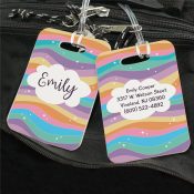 Personalized Rainbow Pattern Luggage Tag